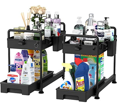 Solejazz Organizador De 2 Niveles Para Debajo Del Fregadero, 0