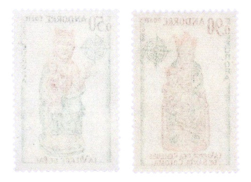 Sellos N° 237 Y 238 De Andorra 1