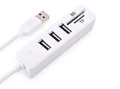 Hub Usb 2.0 3 Portas Com Leitor Sd E Micro Sd Kp-t117 Knup 0