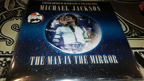 Michael Jackson Man In The Mirror Vinilo Doble Fluo 10 Pulga 0