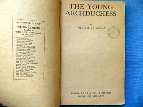 The Young Archduchess Wm Le Queux (en Ingles) 1
