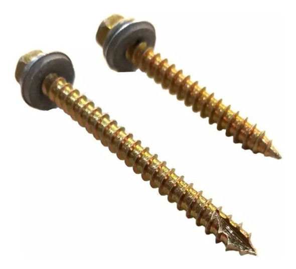 Tornillos Autoperforantes Madera 14x2 C/arandela 300u 0