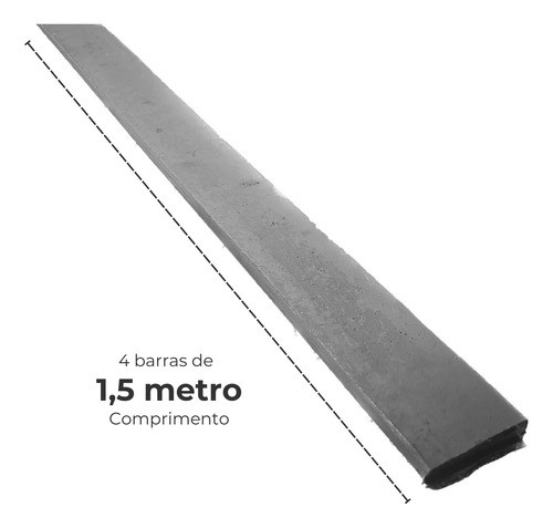 Barra Chata De Ferro 2 1/2 X 1/4 (63,5 X 6,34mm) - 6 Metros 1