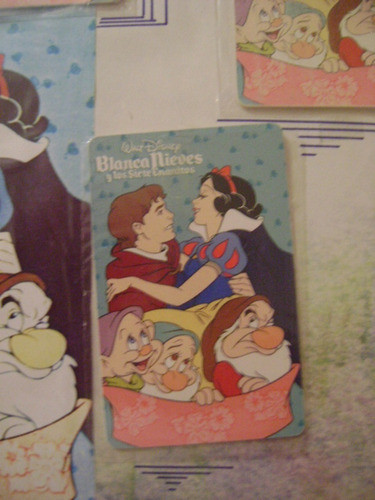 Tarjeta Telefonica Disney Blancanieves 2 Coleccionable Usada 1