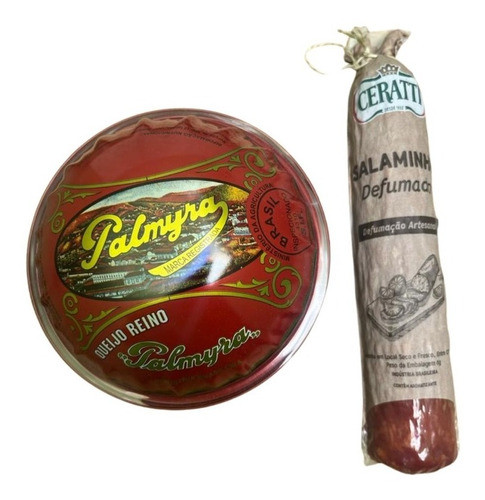 Salaminho Ceratti Defumado 300g + 1 Palmyra Lata Antiga 0