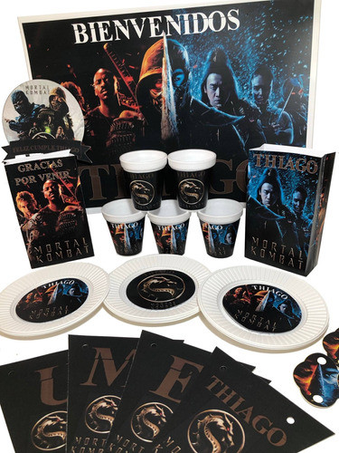 Cotillón Infantil Personalizado X 25  Mortal Kombat 0
