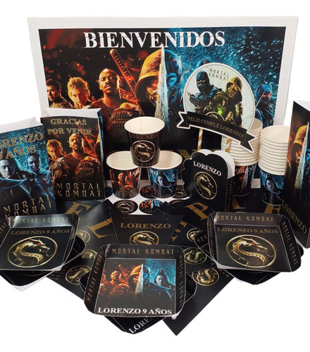 Cotillón Infantil Personalizado X 25  Mortal Kombat 0