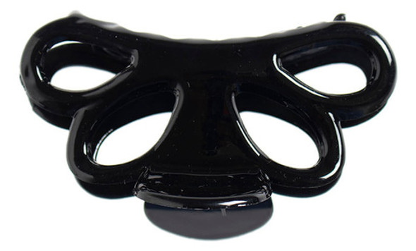Broche Grande Wav Corona Negro Carey 1