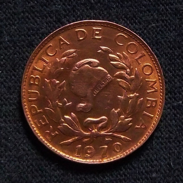 Colombia 1 Centavo 1970 Sin Circular Km 205a 0 Colombia 1 Centavo 1970 Sin Circular Km 205a 0
