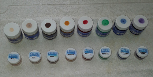 Kit  Fracionado C / 8 Tintas Genesis   Reborn+ Paper Glaze 0