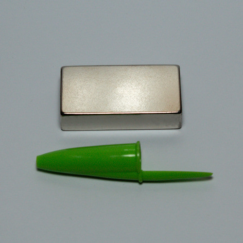 Imã Neodímio Super Forte Bloco Magnético N35 40x20x10mm 1