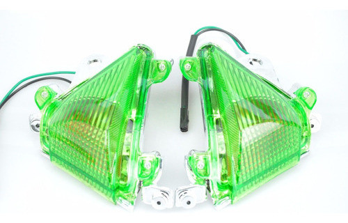 Los Intermitentes Delanteros Verde Lente 2005 2004 Kawasaki 1