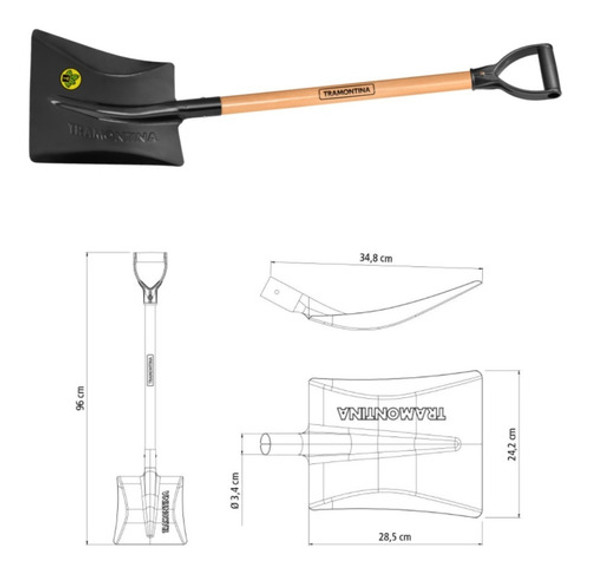 Kit Huerta Tramontina Palas + Escardillo + Azada | Ed 1