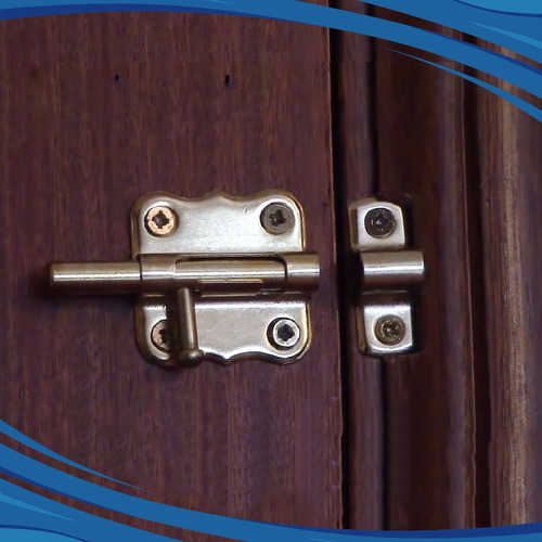 Pasador Chapa Con Traba 40 Mm Puerta X10 Unidades 1