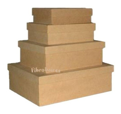 Caja Fibrofácil Tapa Lisa 30 X 30 X 10 Cm 1