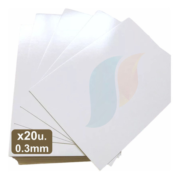 Cartulina Sublimable Carton Cajas Agendas 0.3mm 350gr A4 X20 1