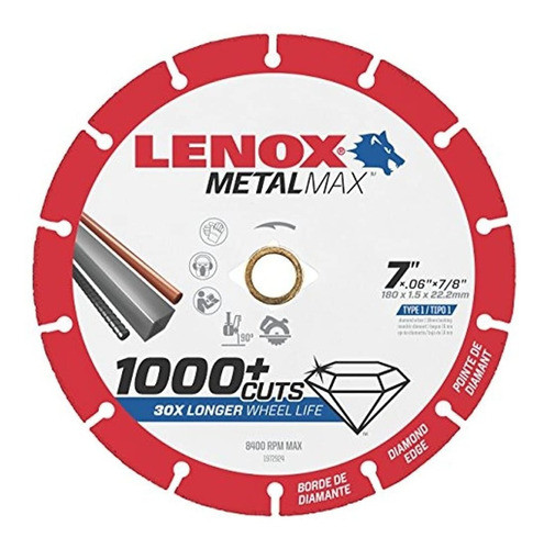 Herramientas Lenox 1972924 Metalmax Borde De Diamante Corte 0