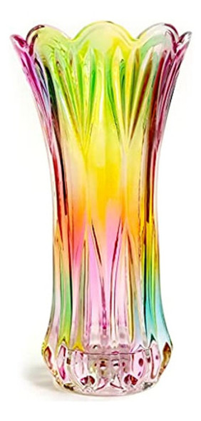 Florero De Cristal Eweigeer, Florero Colorido Para Decoració 0 Florero De Cristal Eweigeer, Florero Colorido Para Decoració 0