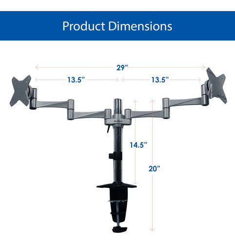 Qualgear Qg-dm-02-016 Soporte De Escritorio Dual Articulado 1