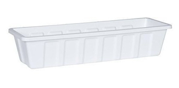 Jardinera De Plastico Polypro Jardinera Blanca 24 Pulgadas 1