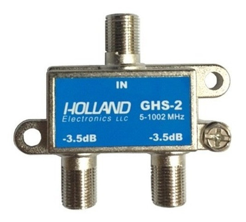 Derivador Splitter Holland Ghs-2 Coaxil Tv Conector 0