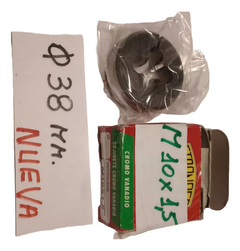 Cojinete Terraja Roscar Metrico  M 10 X 1.50   Diametro 38mm 0