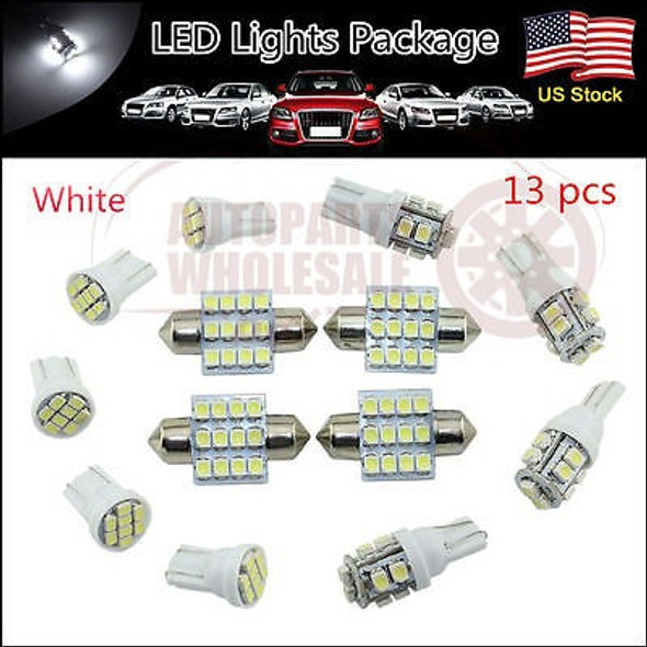 13 × Interior Kit De 31mm Led Blanco T10 Luces Paquete Mapa 0