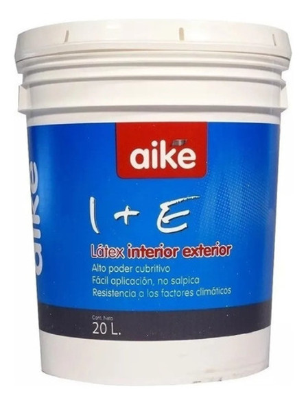 Pintura Blanca Interior Exterior Latex Aike 20 Lts 0