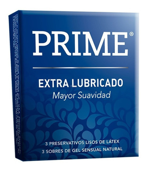 Prime Extra Lubricado Preservativos Masculinos 1 Caja De 3 0
