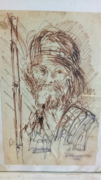 Cuadro Tinta Sobre Papel De Bartolomé Vaccarezza 0 Cuadro Tinta Sobre Papel De Bartolomé Vaccarezza 0