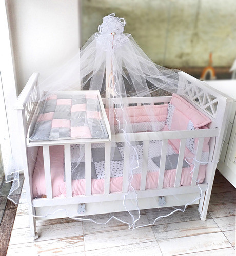 Tul Cuna Bebe Con Bies + Soporte. Mosquitero Dosel Con Envio 0
