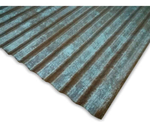 Revestimiento De Chapa Prepintada Ondulada Oxido 1.1x3mt 0