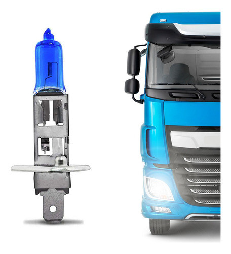 10 Lâmpadas H1 24v Caminhão Super Branca Shocklight Inmetro 0