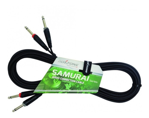 Cable Audio 2 Plug A 2 Plug Mono 3 Metros Roxtone Racc100l3 1 Cable Audio 2 Plug A 2 Plug Mono 3 Metros Roxtone Racc100l3 1
