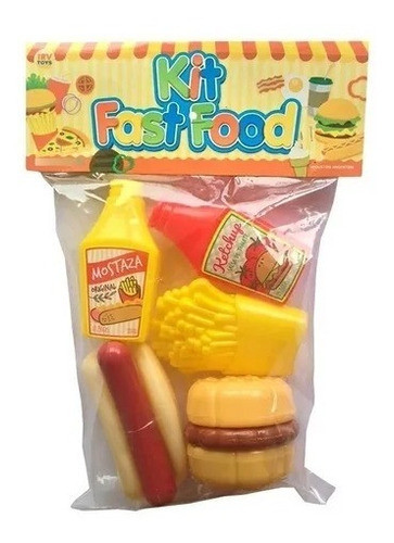 Kit Fast Food 5 Piezas Irv Toys Risa Casa Valente 1