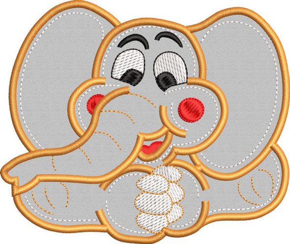 Matriz Bordado: Elefante Aplique 0