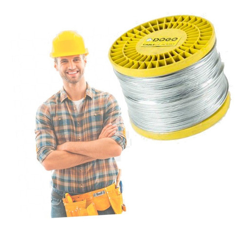 Cable De Acero 1.8 Mm Rollo Por 200 Metros 1x19 Hilos Dogo 0