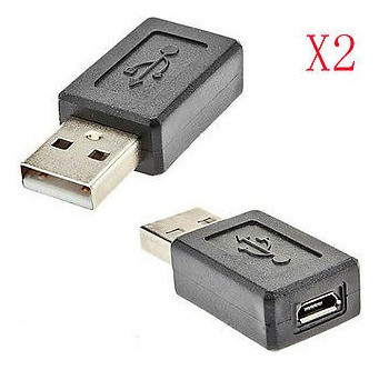 2 X Usb 2.0 A Tipo Macho A Micro Usb B Tipo 5p Hembra Conect 1