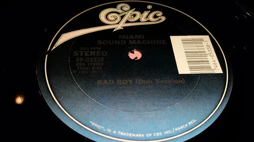 Miami Sound Machine Bad Boy (remix) Muy Buen Estado Usa 1985 1
