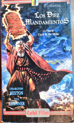 Vhs Película Los Diez Mandamientos (c Heston). Original 0
