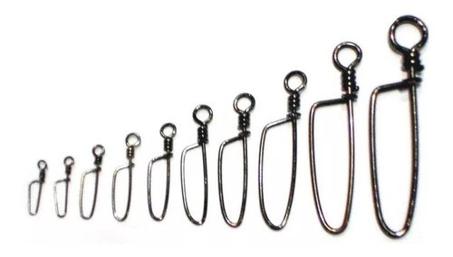 Mosqueton Nro 8 X 20 Unidades, Pesca Variada Mide 45mm 0
