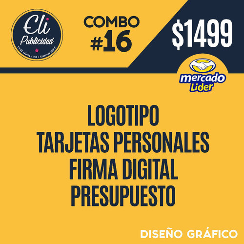 Combo 16 - Logo + Tarjeta Pers + Firma Digital + Presupuesto 0