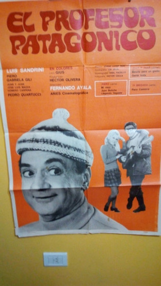 Poster Pelicula * Profesor Patagonico * Luis Sandrini - 1970 0