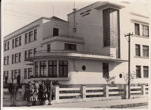 1953 Fotografia Escuela Normal De Pelotas Brasil Art Deco 0