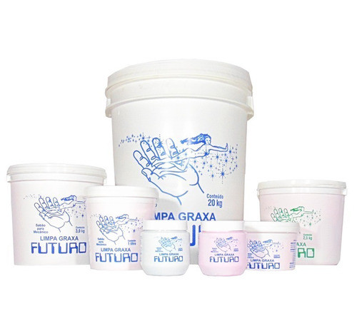 2 Unidades Pasta Sabão Para Mecânico Limpa Graxa Futuro 3kg 1