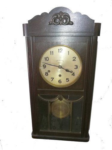 Muy Antiguo Reloj De Pared Circa 1895 Tipo Carrillón 0