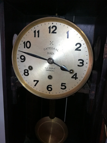 Muy Antiguo Reloj De Pared Circa 1895 Tipo Carrillón 1