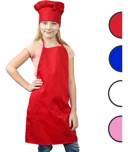 Kitchen Kids Delantal Para Sombrero Cocinero Infantil 0