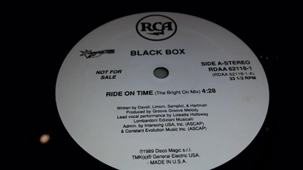 Black Box Ride On Time Vinilo Maxi Promo Usa 1990 0