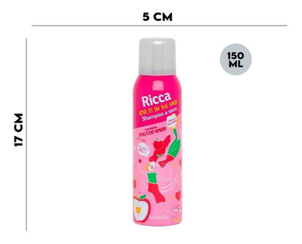 Shampoo A Seco Maçã Do Amor Ricca 150ml 1